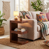 Sequoia E Shaped Side Table