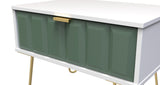 Cube 1 Drawer Midi Chest with Gold Hairpin Legs