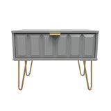 Cube 1 Drawer Midi Chest with Gold Hairpin Legs