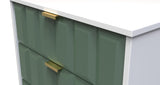 Cube 3 Drawer Midi Chest with Gold Hairpin Legs