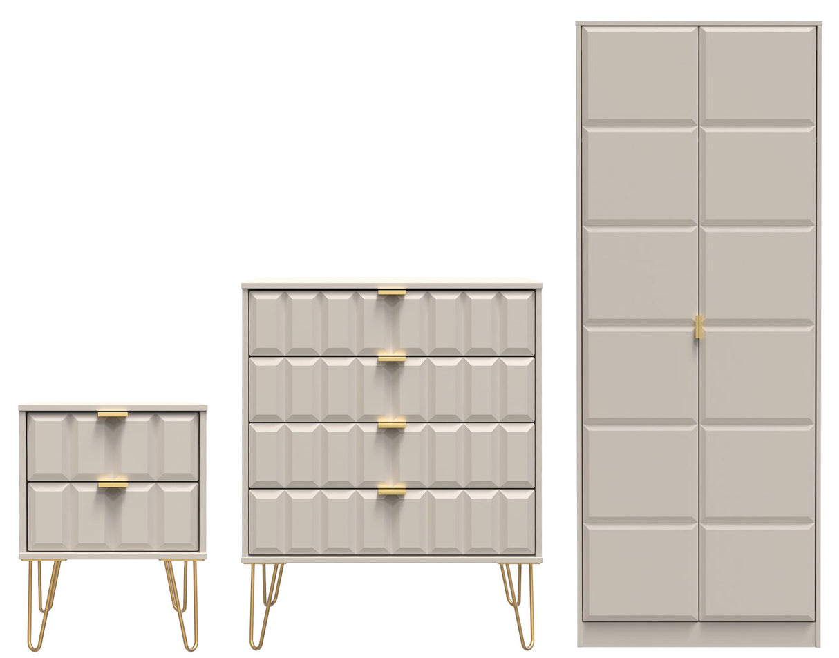 Cube 3 Piece Bedroom Set