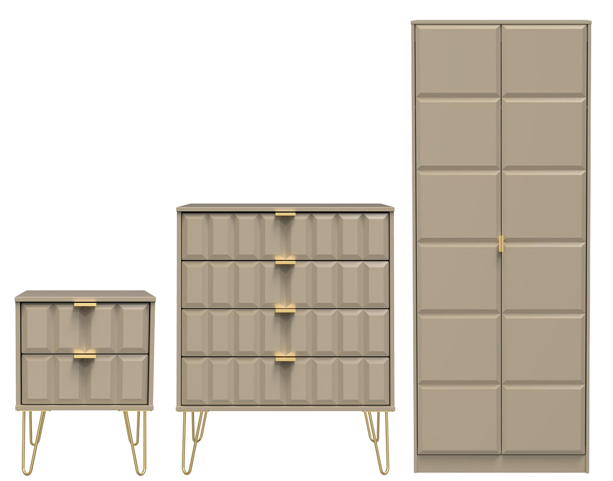 Cube 3 Piece Bedroom Set