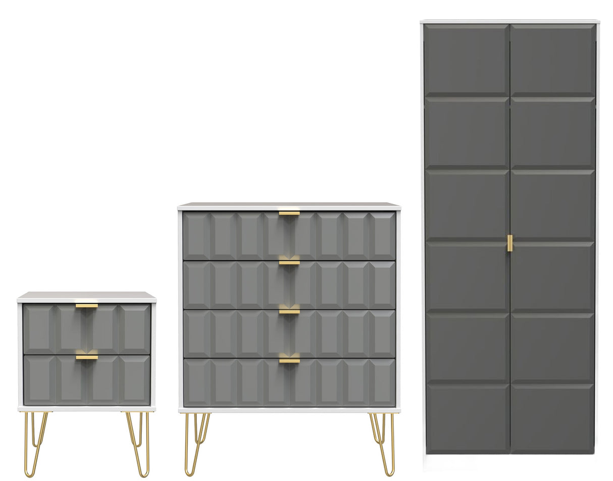 Cube 3 Piece Bedroom Set