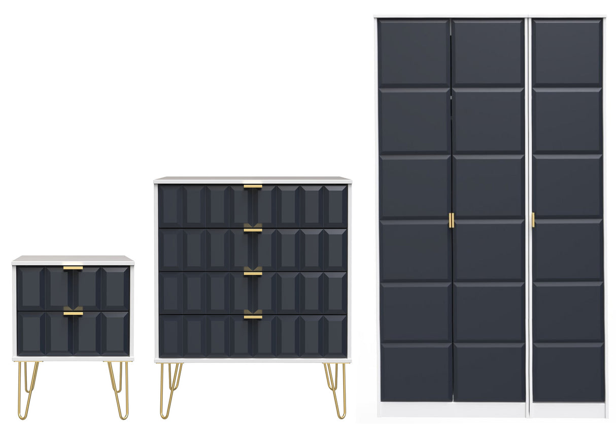 Cube 3 Piece Bedroom Set