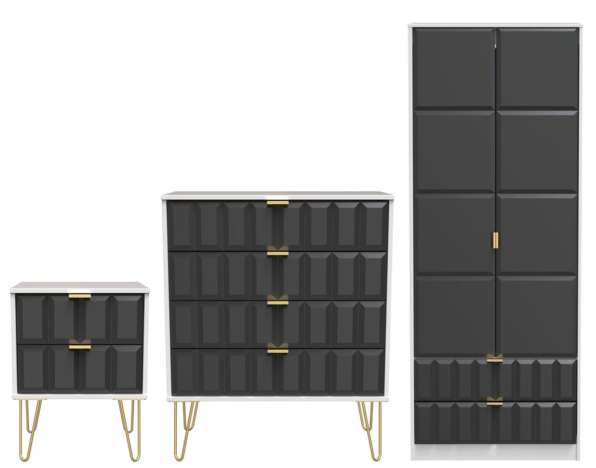 Cube 3 Piece Bedroom Set