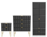 Cube 3 Piece Bedroom Set