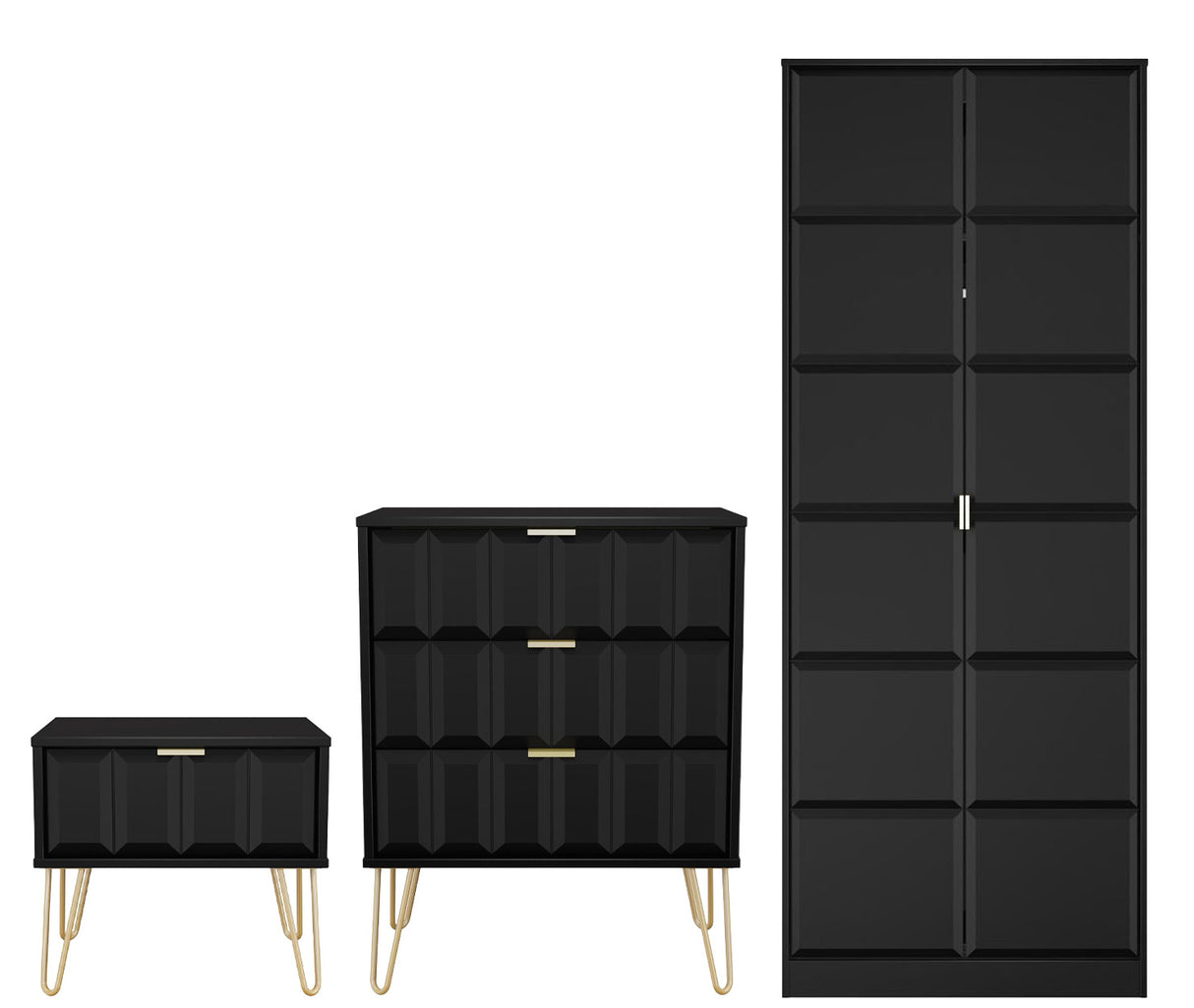 Cube 3 Piece Bedroom Set