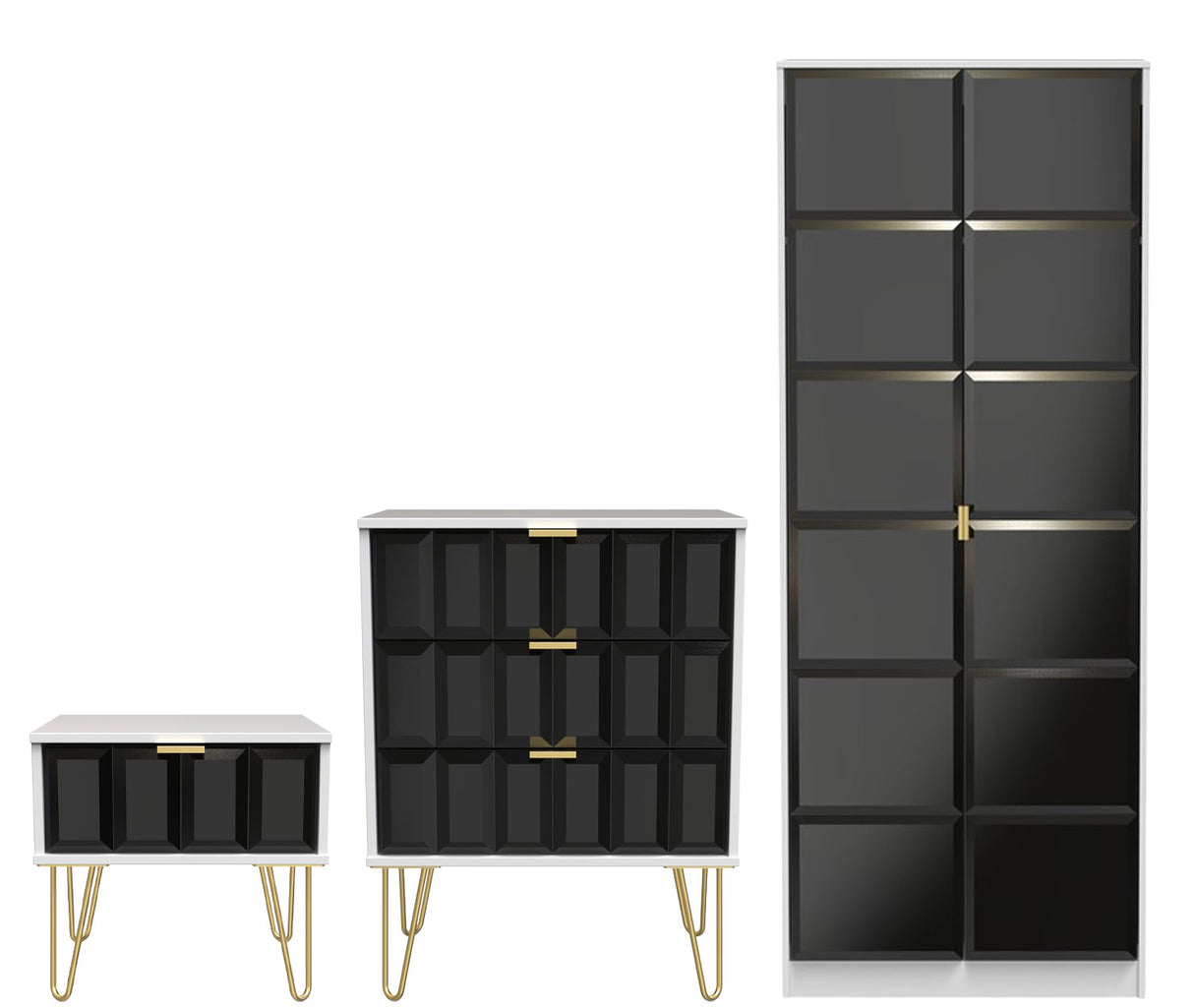Cube 3 Piece Bedroom Set