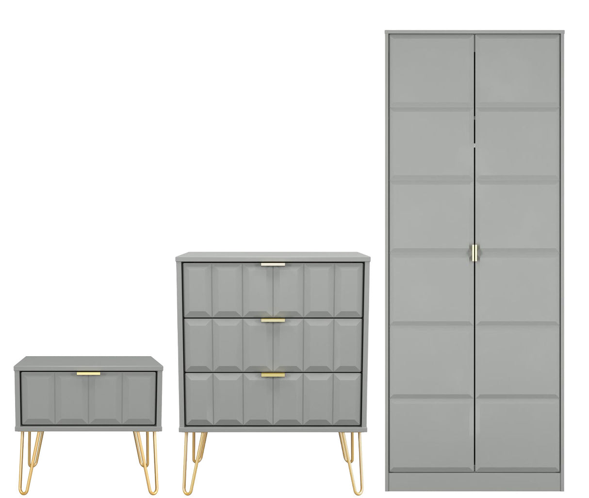 Cube 3 Piece Bedroom Set