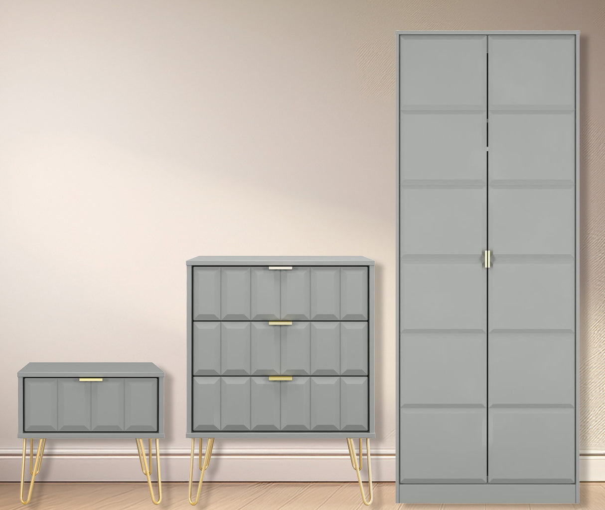 Cube 3 Piece Bedroom Set