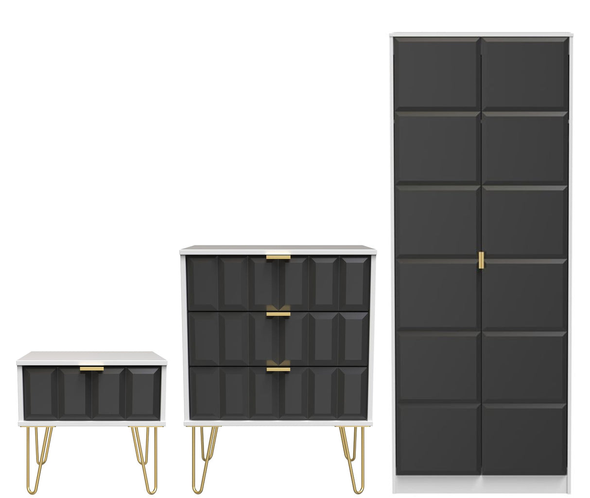 Cube 3 Piece Bedroom Set
