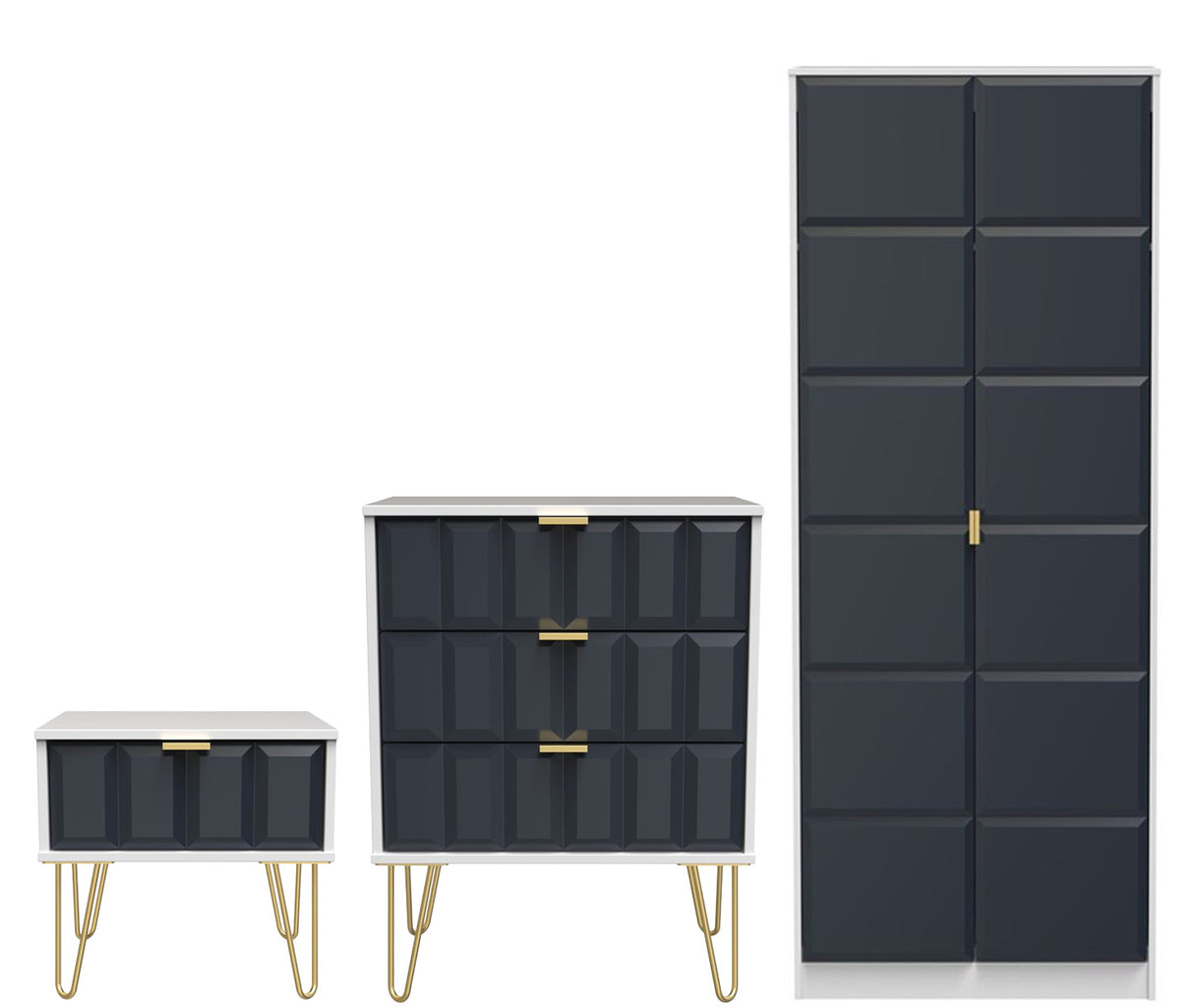 Cube 3 Piece Bedroom Set