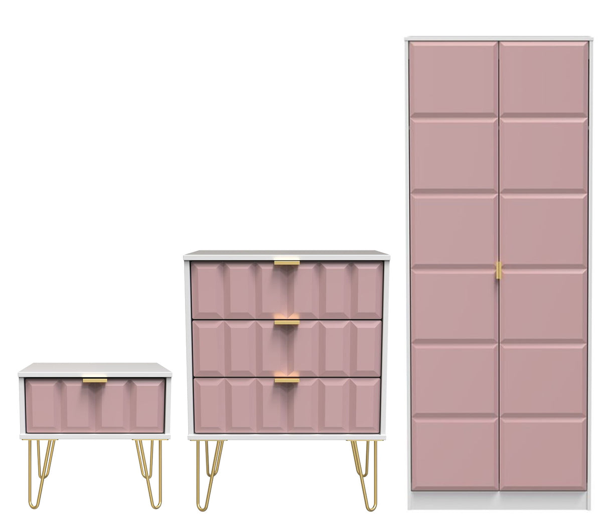 Cube 3 Piece Bedroom Set