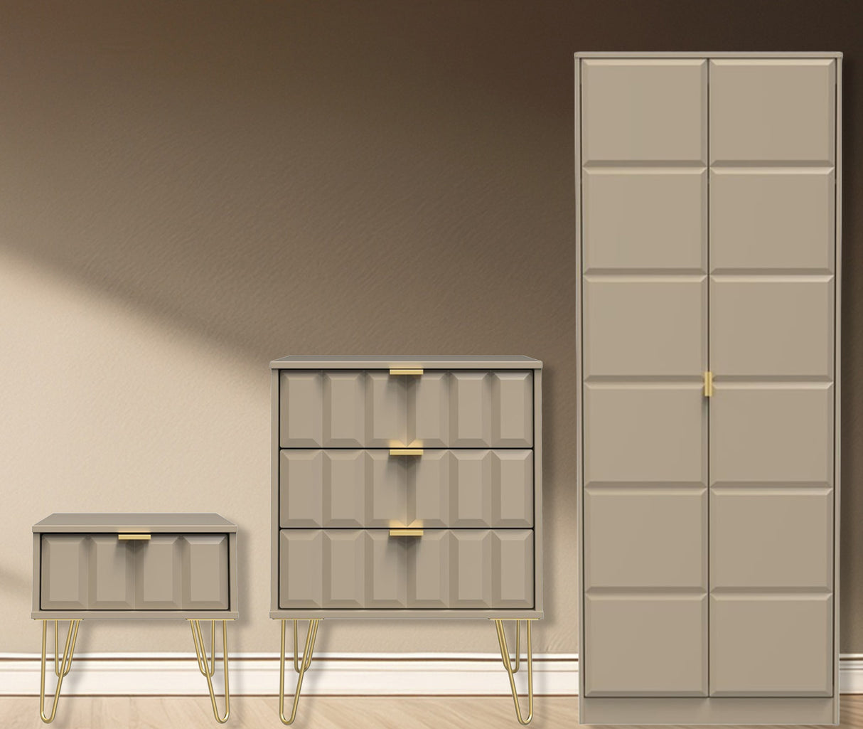 Cube 3 Piece Bedroom Set