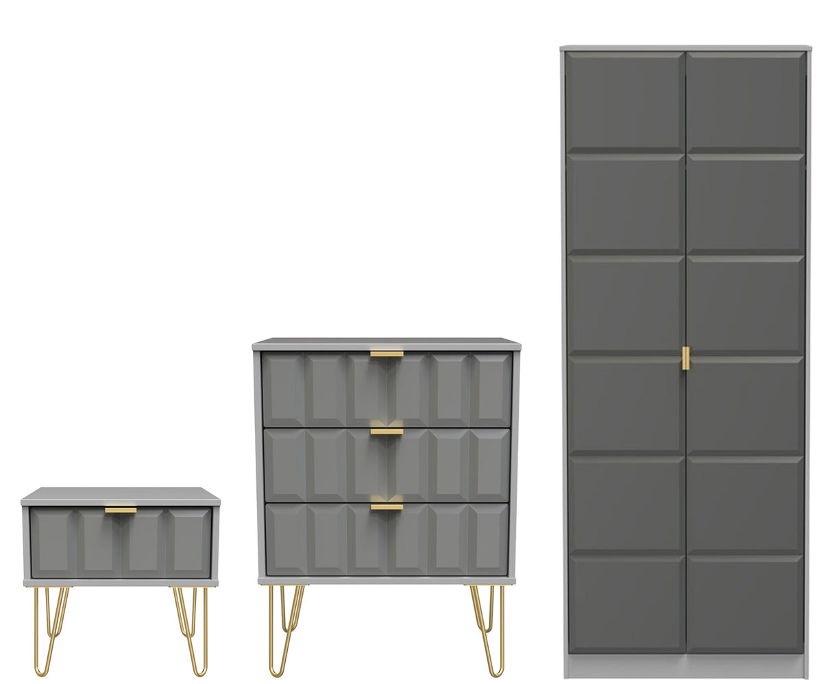 Cube 3 Piece Bedroom Set