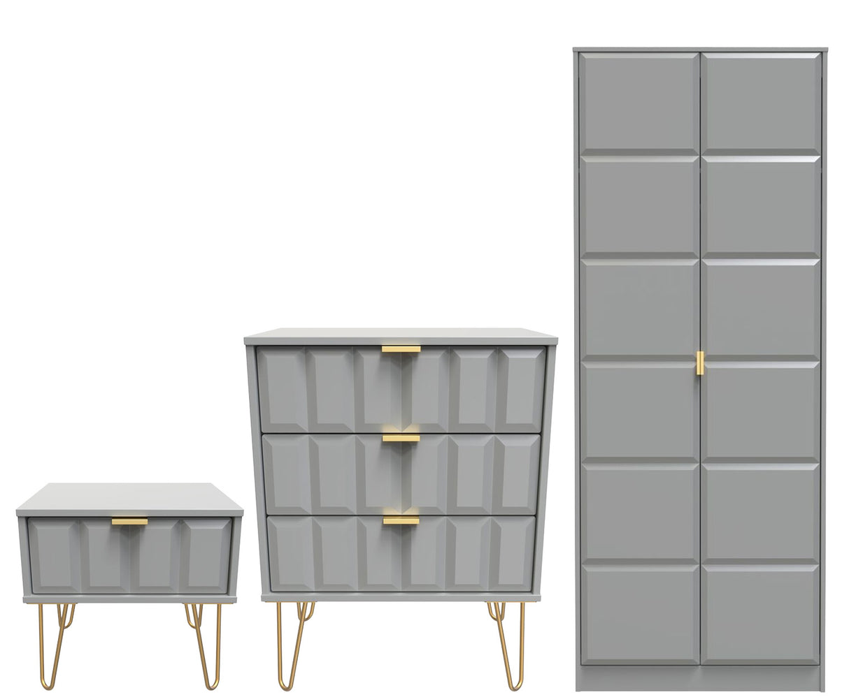 Cube 3 Piece Bedroom Set