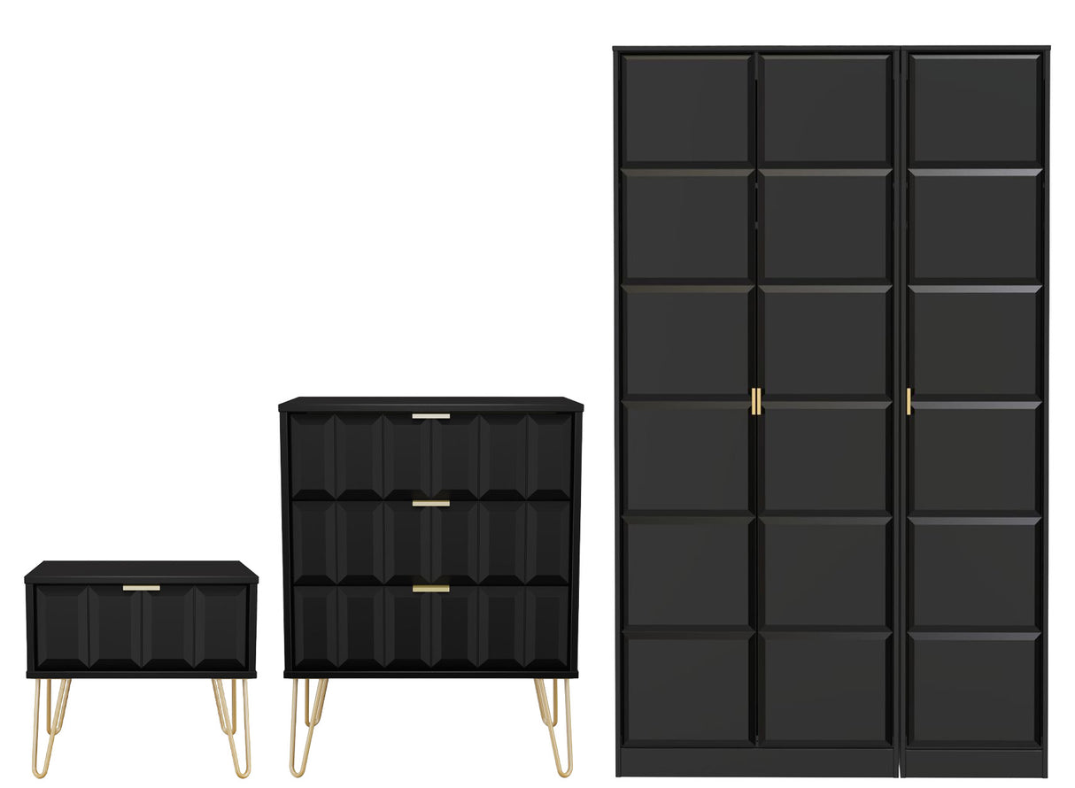 Cube 3 Piece Bedroom Set