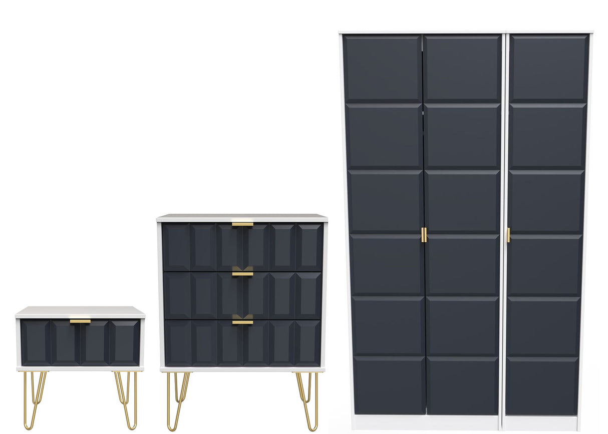 Cube 3 Piece Bedroom Set