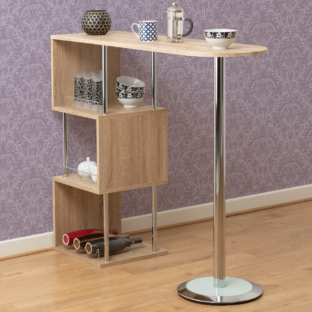 Charisma Sonoma Oak Home Bar Table