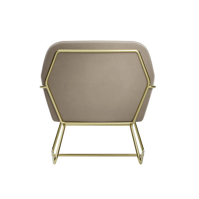 Charles Armchair With Gold Legs