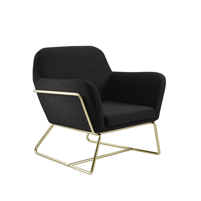 Charles Armchair With Gold Legs