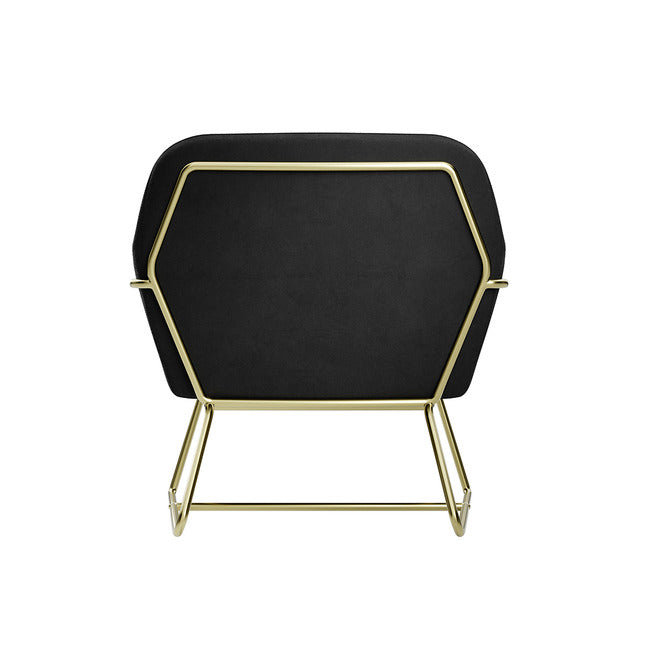 Charles Armchair With Gold Legs