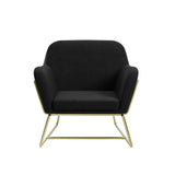 Charles Armchair With Gold Legs