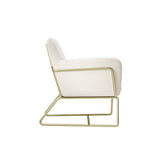 Charles Armchair With Gold Legs