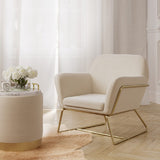 Charles Armchair With Gold Legs