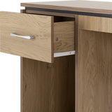 Charles Oak Effect 1 Drawer Computer Study Desk