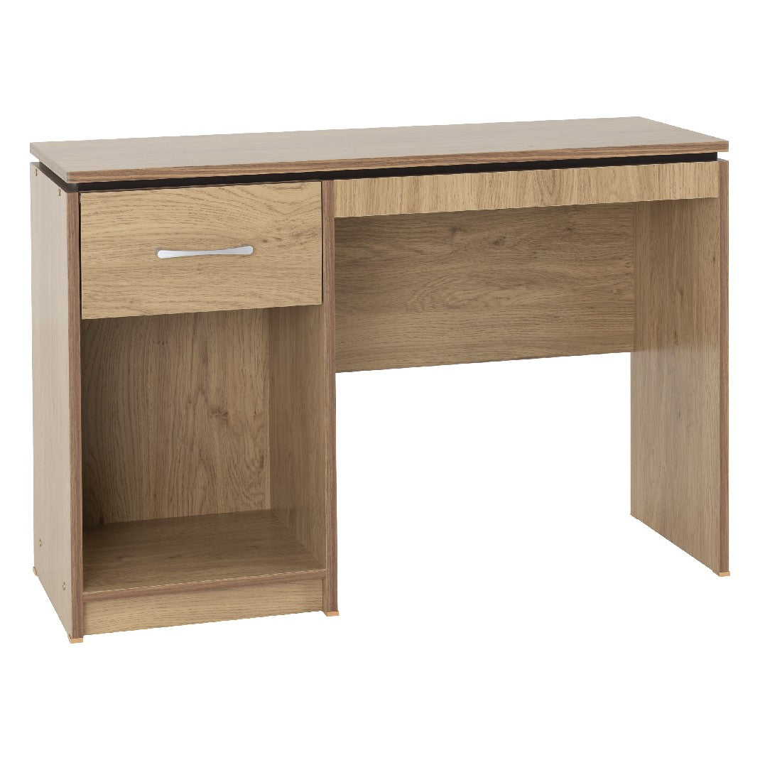 Charles Oak Effect 1 Drawer Computer Study Desk