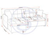 Chelsea Corner Pull Out Foldable Sofa Bed