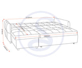 Chelsea Corner Pull Out Foldable Sofa Bed
