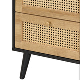 Manila Rattan 2 Drawer Bedside Table