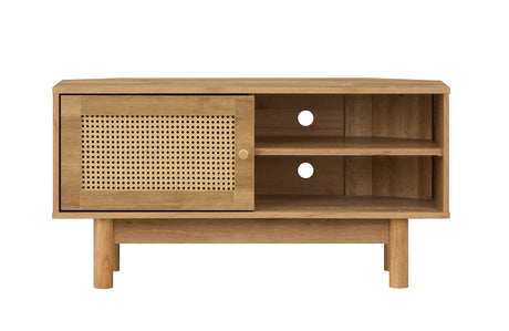 Manila Rattan 1 Door Corner TV Stand Unit