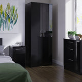Contrast Tall 2 Door Double Wardrobe
