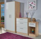 Contrast Tall 2 Door Double Wardrobe