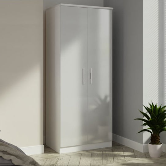 Contrast Tall 2 Door Double Wardrobe