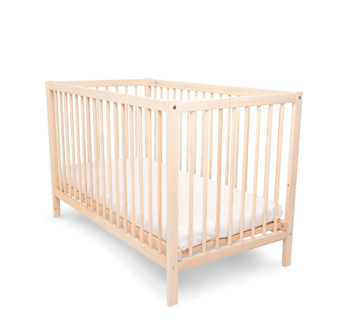 Ella Wooden Cot 120 x 60cm with Adjustable Levels