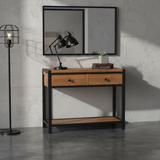 Kenai 2 Drawer Console Table with Open Shelf