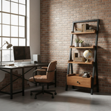 Kenai Ladder Bookcase with Drawer