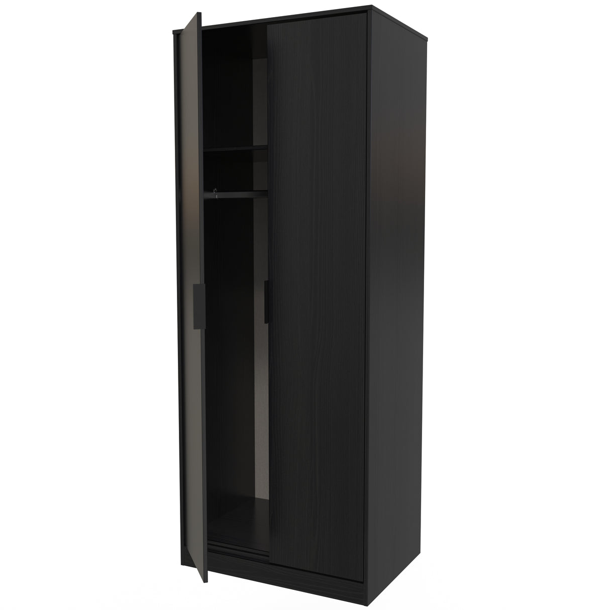 Diego 2 Door Wardrobe with Black Fittings