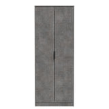 Diego 2 Door Wardrobe with Black Fittings