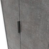 Diego 2 Door 2 Drawer Wardrobe with Black Fittings