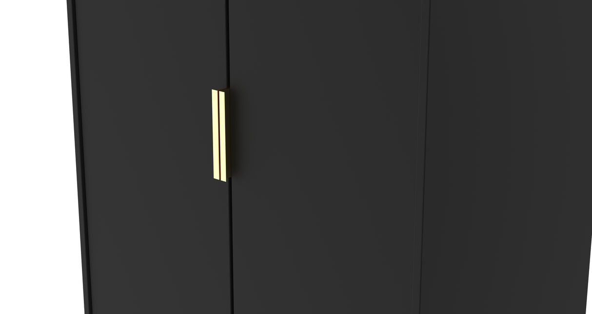 Diego 2 Door Wardrobe with Gold Fittings