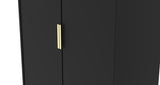 Diego 2 Door Wardrobe with Gold Fittings