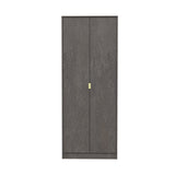 Diego 2 Door Wardrobe with Gold Fittings