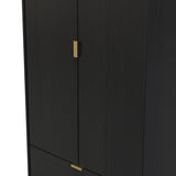 Diego 2 Door 2 Drawer Wardrobe with Gold Fittings