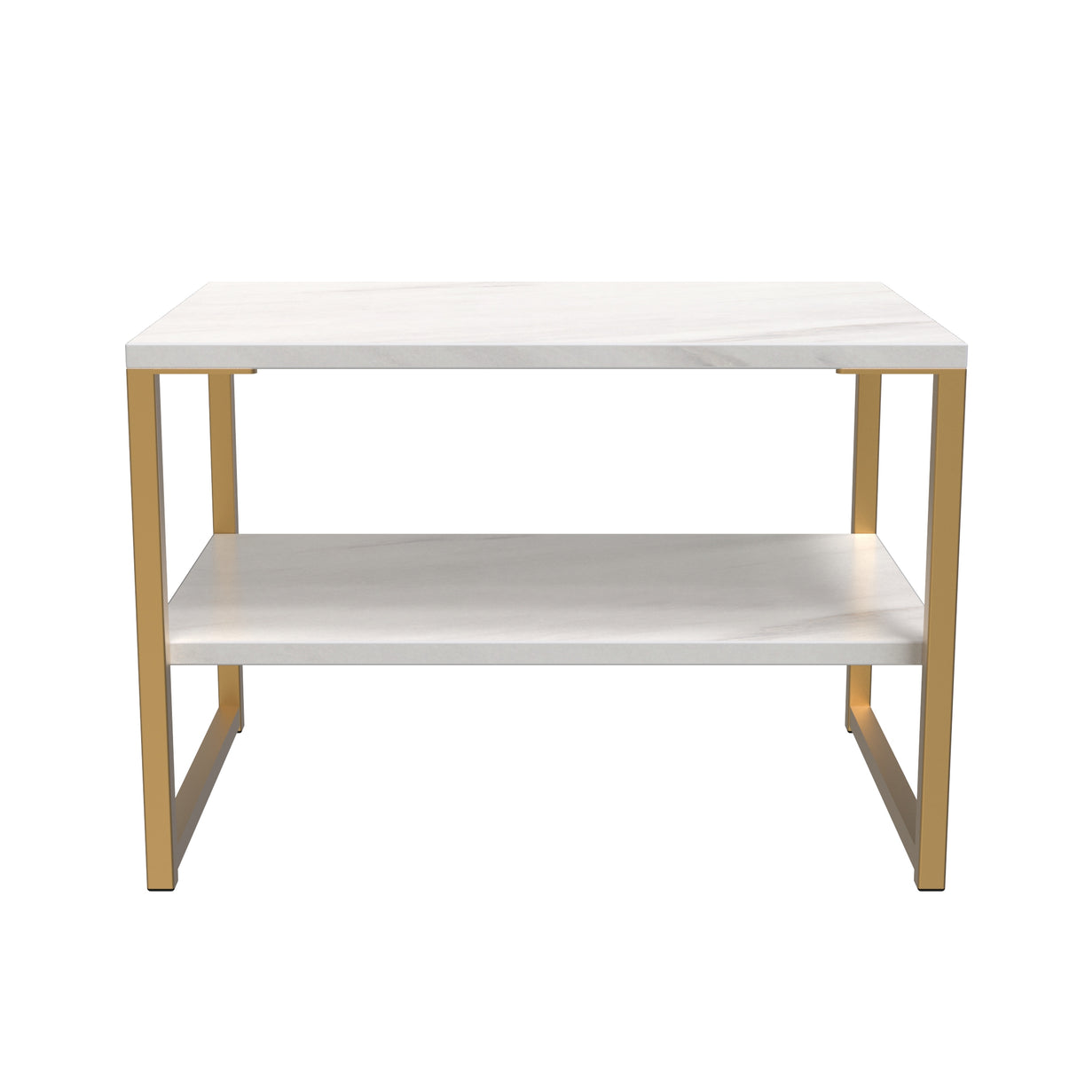 Diego Lamp Table with Gold Frame Legs