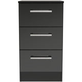 Devon 3 Drawer Bedside Table